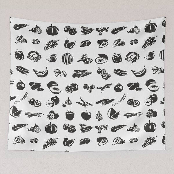 Item preview, Fruits and vegetables collection designed and sold by etraveler.