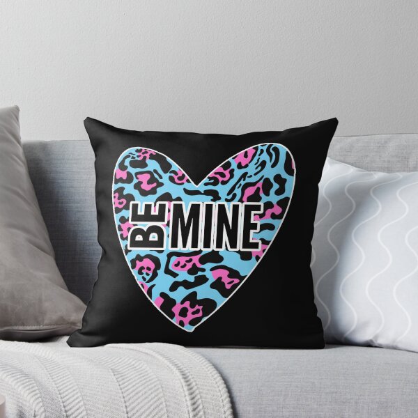 Item preview, Be Mine Valentines Day Turquoise Pink Leopard Animal Heart Print designed and sold by Vibbin4Life33.