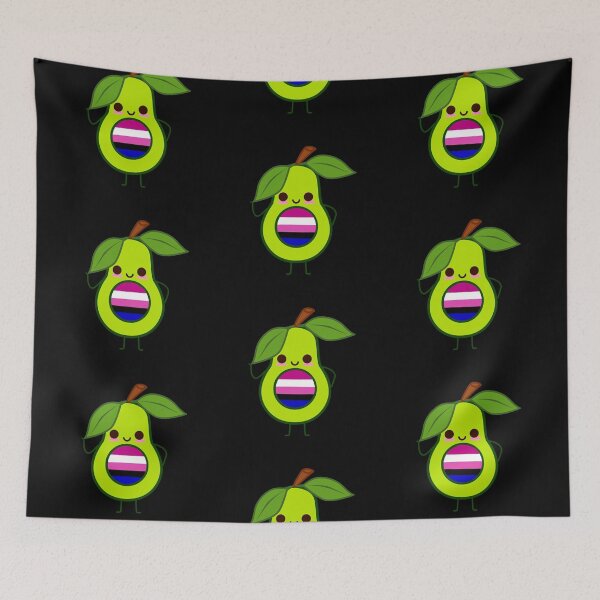 Item preview, Subtle Genderfluid Avocado. genderfluid avocado. genderfluid avocados designed and sold by tiredandbored.