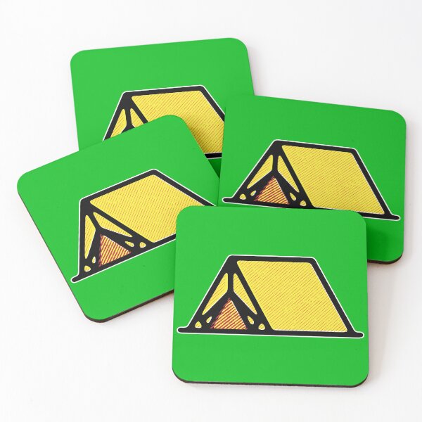 Item preview, Retro Tent Sticker designed and sold by roboticaldad.