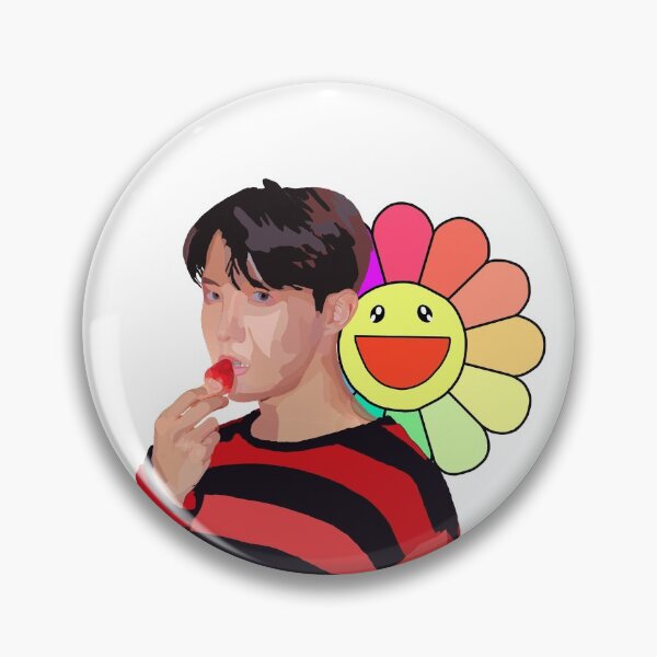Item preview, J Hope BTS fan art with Hobi flower  designed and sold by Alpineocean.