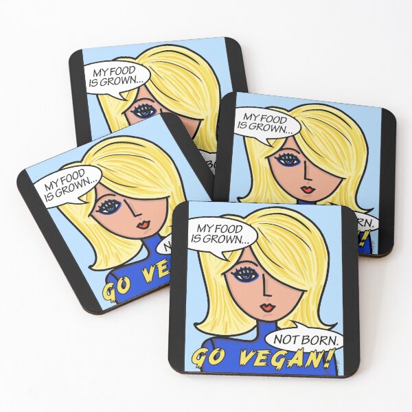 Item preview, My Food Is Grown Not Born Go Vegan designed and sold by Lois Eastlund.