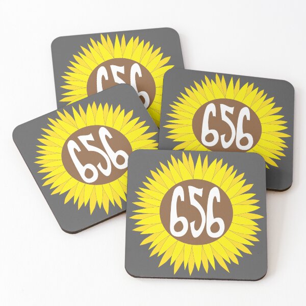 Item preview, Hand Drawn Florida Sunflower 656 Area Code designed and sold by itsrturn.