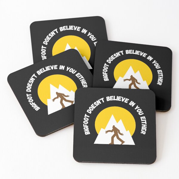 Item preview, Bigfoot Doesn't Believe In You Either Clipart In Black designed and sold by LuckyKermit.