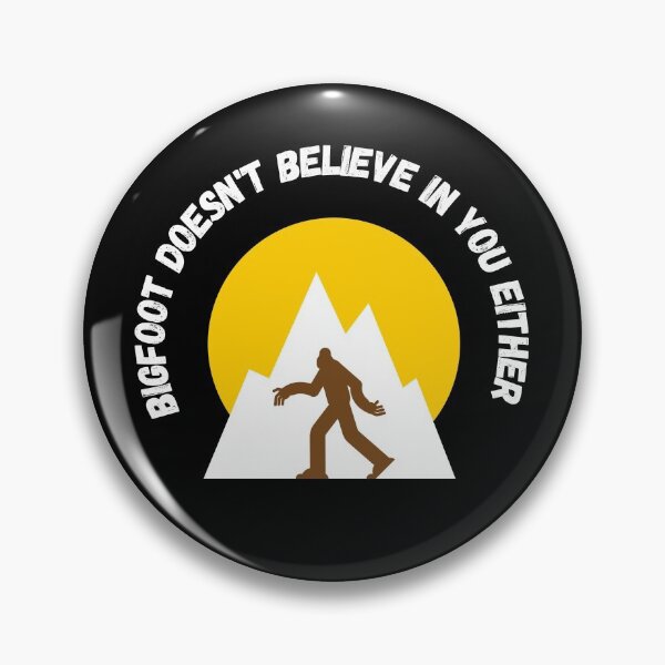 Item preview, Bigfoot Doesn't Believe In You Either Clipart In Black designed and sold by LuckyKermit.