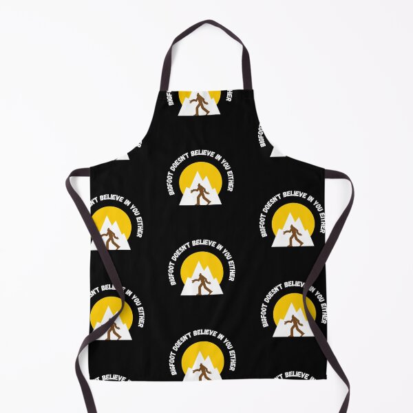 Item preview, Bigfoot Doesn't Believe In You Either Clipart In Black designed and sold by LuckyKermit.