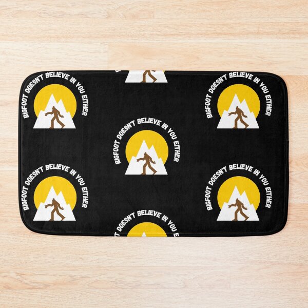 Item preview, Bigfoot Doesn't Believe In You Either Clipart In Black designed and sold by LuckyKermit.