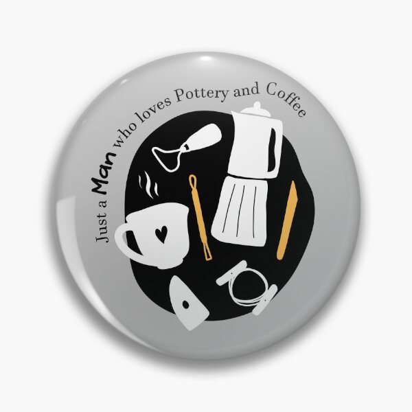 Item preview, Man who likes pottery and coffee designed and sold by Teequeque.