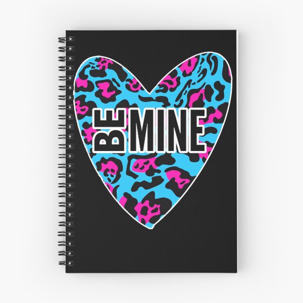 Item preview, Be Mine Valentines Day Bright Turquoise Neon Bright Pink Leopard Animal Heart Print designed and sold by Vibbin4Life33.
