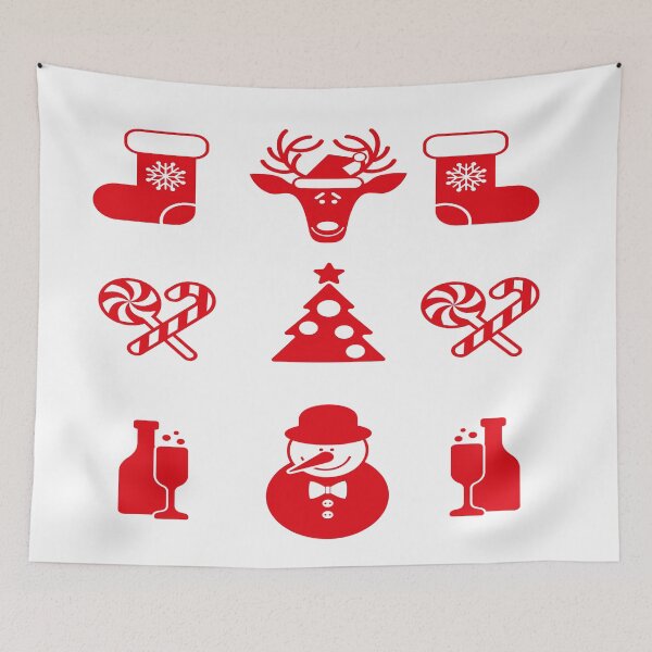 Item preview, christmas barebranch seamless pattern designed and sold by misskholeta.