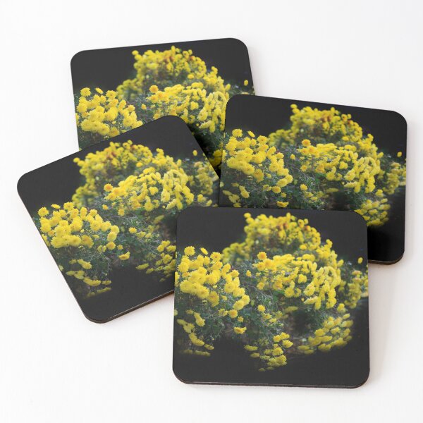Item preview, Yellow flowers on balck background designed and sold by olena2552.