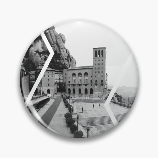 Item preview, Montserrat Monastery Barcelona (Spain), geometric, photography inspired design designed and sold by mitevisuals.