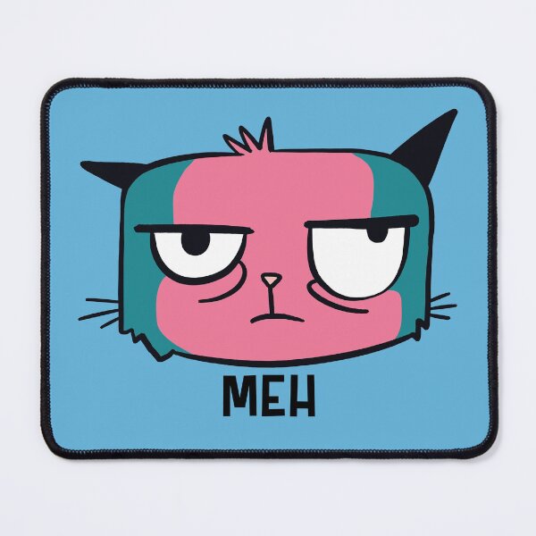 Item preview, MEH - Grumpy Looking Cat designed and sold by roboticaldad.