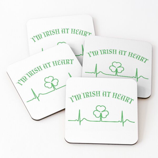 Item preview, Irish At Heart | St Patrick's Day Shamrock EKG designed and sold by SpoofTShirts.