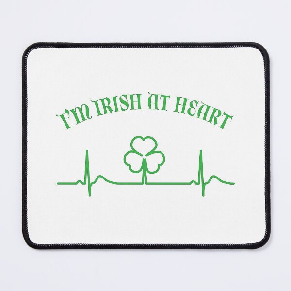 Item preview, Irish At Heart | St Patrick's Day Shamrock EKG designed and sold by SpoofTShirts.