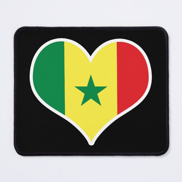 Item preview, Senegal Flag Heart designed and sold by PKHalford.