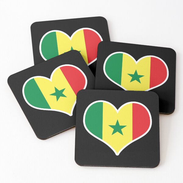 Item preview, Senegal Flag Heart designed and sold by PKHalford.