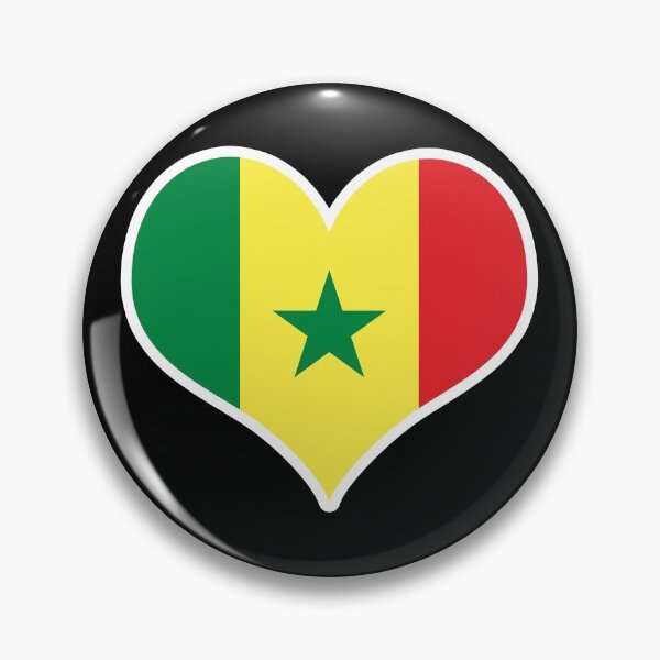 Item preview, Senegal Flag Heart designed and sold by PKHalford.