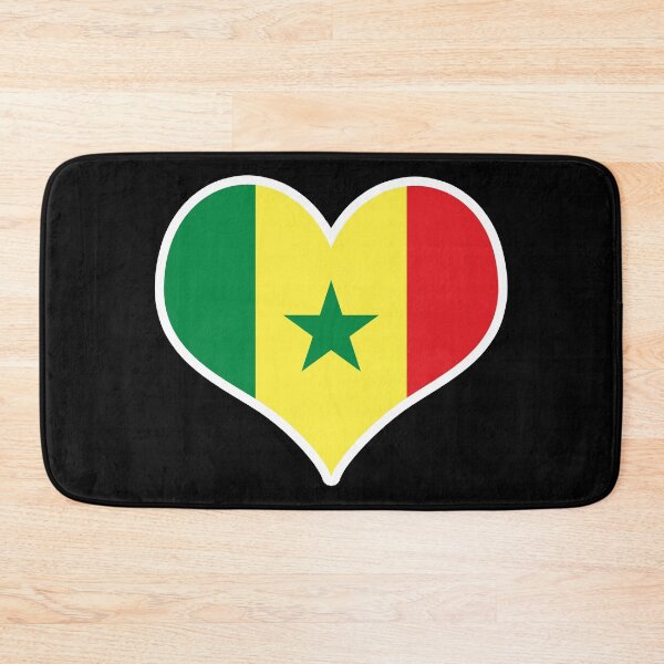 Item preview, Senegal Flag Heart designed and sold by PKHalford.