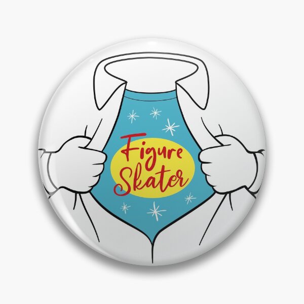 Item preview, Superhero Figure Skater (White Background) designed and sold by TripleTriple.