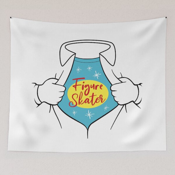 Item preview, Superhero Figure Skater (White Background) designed and sold by TripleTriple.