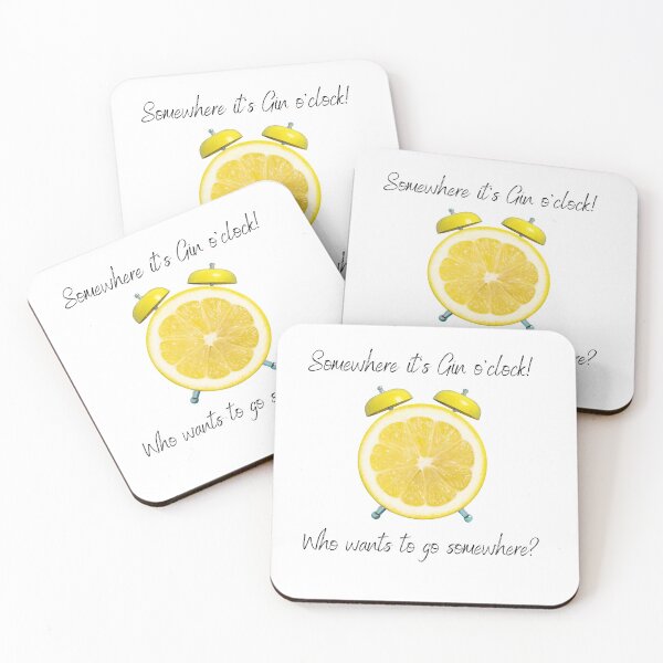 Item preview, Somewhere It's Gin O'Clock designed and sold by Alpineocean.