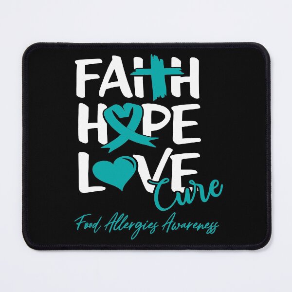 Item preview, Faith Hope Love Cure Food Allergies Awareness designed and sold by Grooffos.