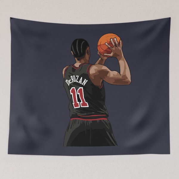 Item preview, DeMar DeRozan Vector Back Qiangy designed and sold by qiangdade.