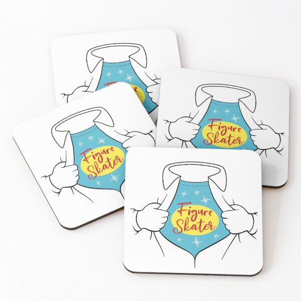 Item preview, Superhero Figure Skater (White Background) designed and sold by TripleTriple.