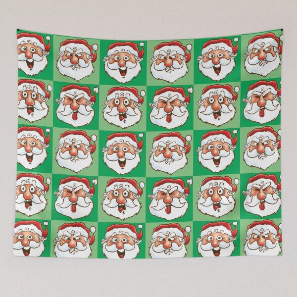 Item preview, Santa Claus Faces designed and sold by Grasdal.