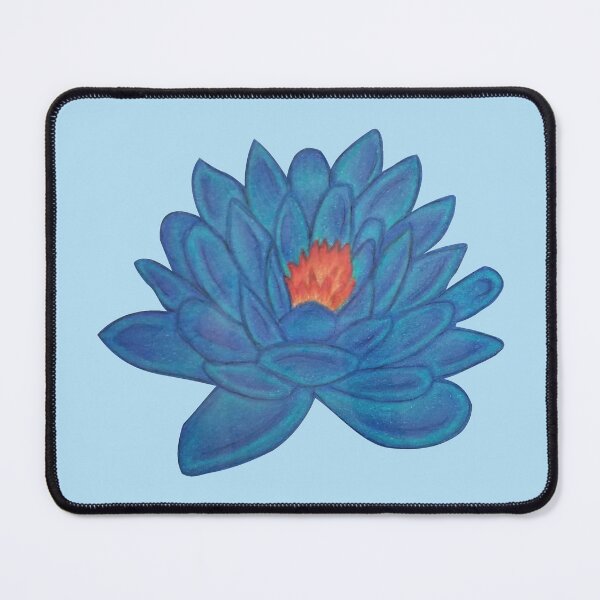 Item preview, Blue Lotus Flower Drawing designed and sold by Arianna Khalil.