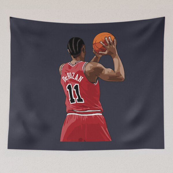 Item preview, DeMar DeRozan Vector Back Qiangy designed and sold by qiangdade.