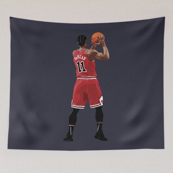 Item preview, DeMar DeRozan Vector Back Qiangy designed and sold by qiangdade.