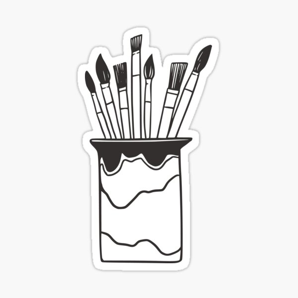 Drawing tools Sticker for Sale by Moonlife87