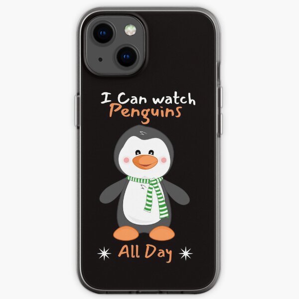I can watch Penguins all day - Cute baby penguin iPhone Soft Case