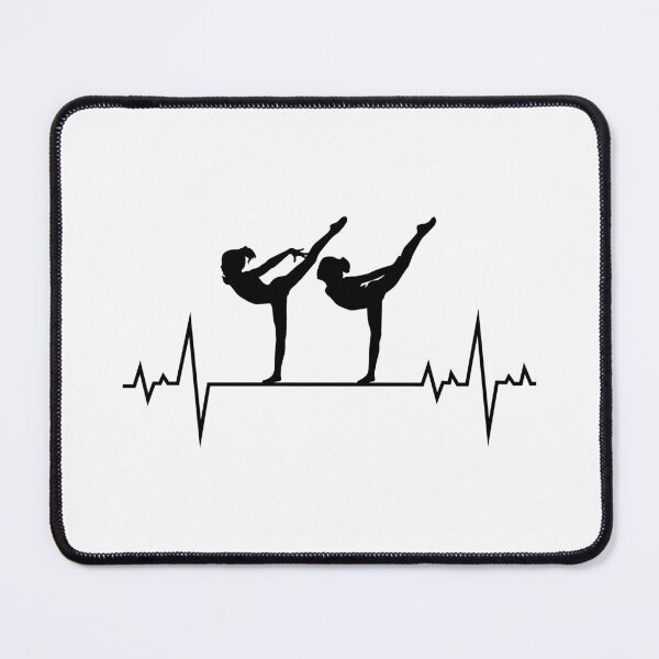 Item preview, Artistic Gymnastics Gymnast Heartbeat Pulse designed and sold by TastefulTees.