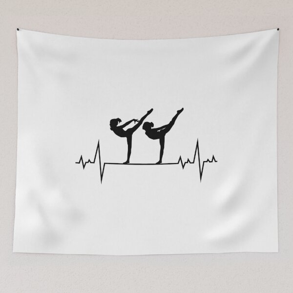 Item preview, Artistic Gymnastics Gymnast Heartbeat Pulse designed and sold by TastefulTees.