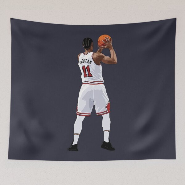 Item preview, DeMar DeRozan Vector Back Qiangy designed and sold by qiangdade.
