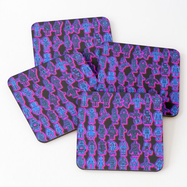 Item preview, Robots Purple & Blue designed and sold by VideoPsycho.