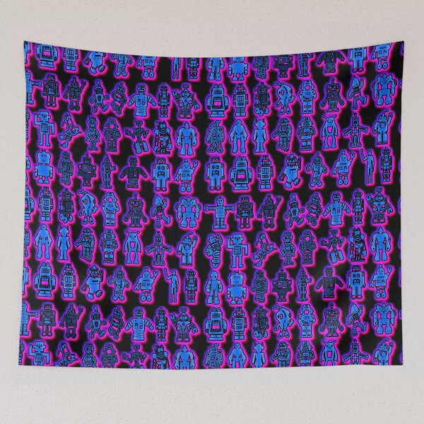 Item preview, Robots Purple & Blue designed and sold by VideoPsycho.