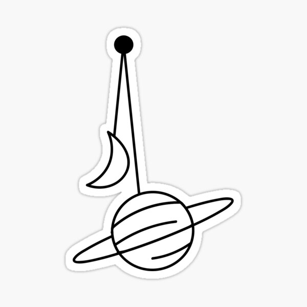 Lovely moon Sticker