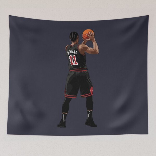 Item preview, DeMar DeRozan Vector Back Qiangy designed and sold by qiangdade.
