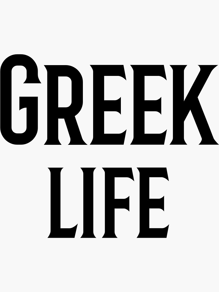 "Greek Life Merchandise" Sticker by GoGreek1 Redbubble