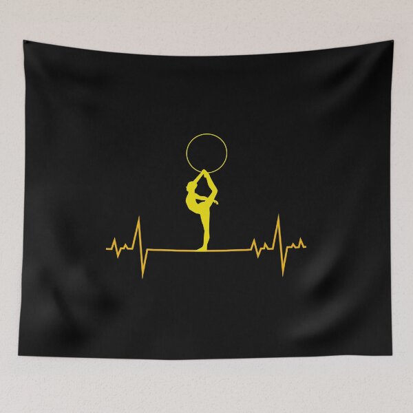 Item preview, Rhythmic gymnastics Hoop Gymnast Heartbeat Pulse designed and sold by TastefulTees.