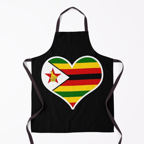 Item preview, Zimbabwe Flag Heart designed and sold by PKHalford.