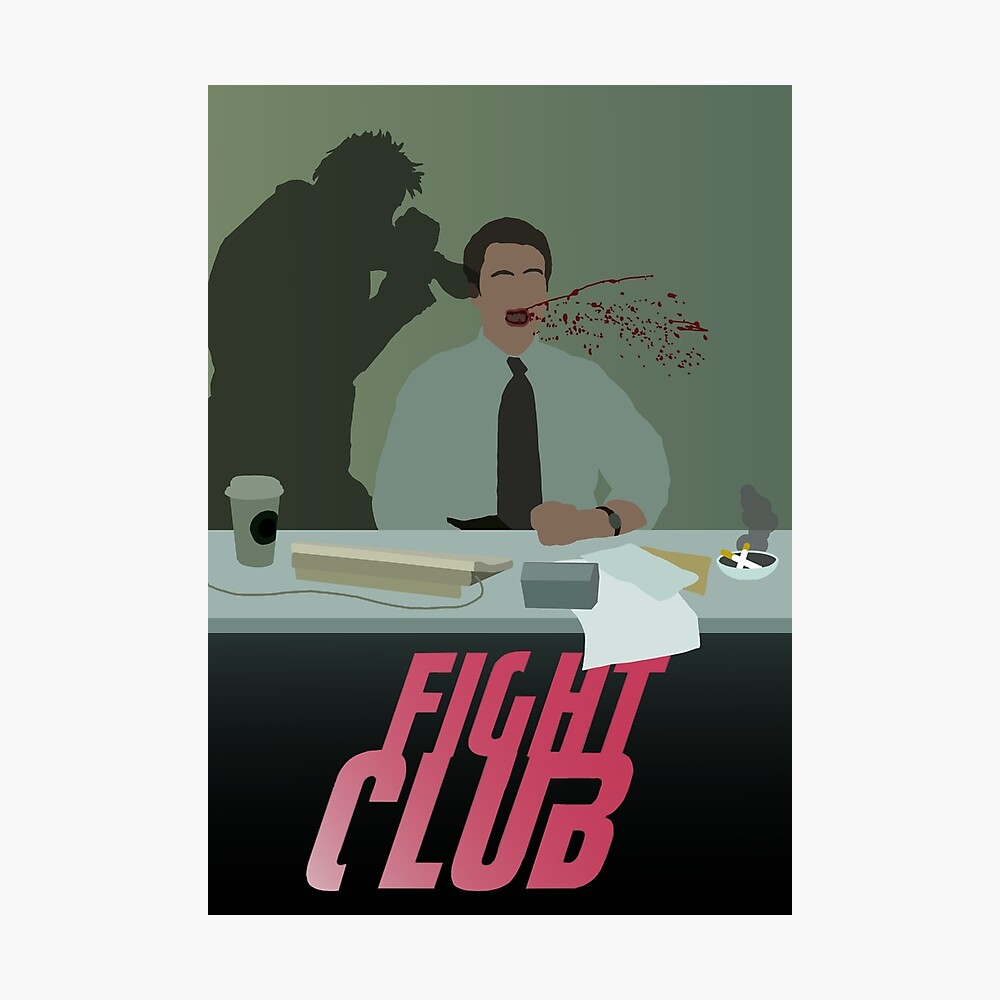 Fight Club Movie Poster Glossy High Quality Print Photo Wall Art