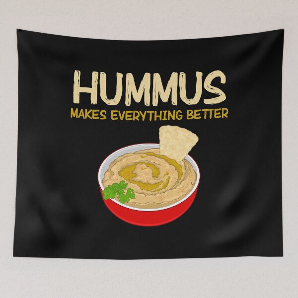 Item preview, Everything Better Funny Vegan Dip Food Hummus design designed and sold by jakehughes2015.