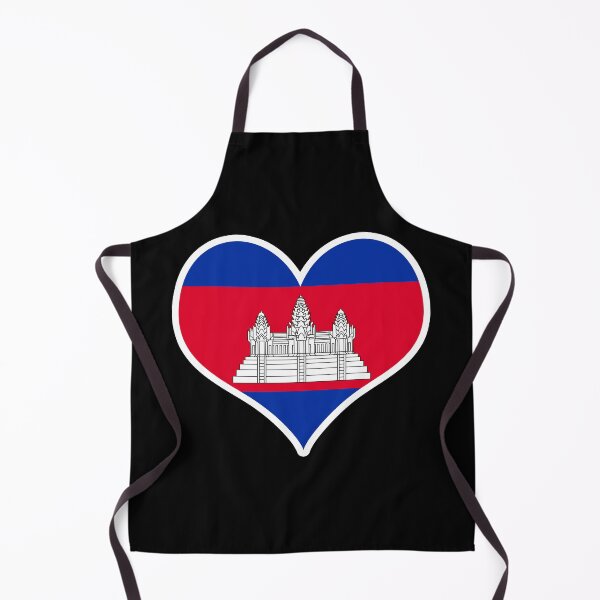Item preview, Cambodia Flag Heart designed and sold by PKHalford.