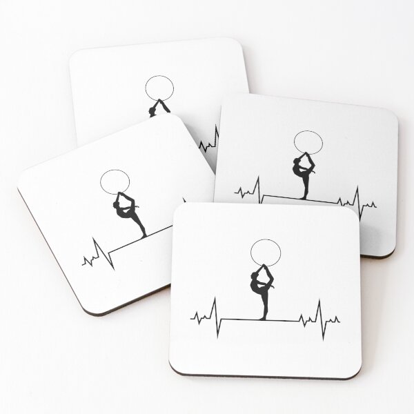 Item preview, Rhythmic gymnastics Hoop Gymnast Heartbeat Pulse designed and sold by TastefulTees.