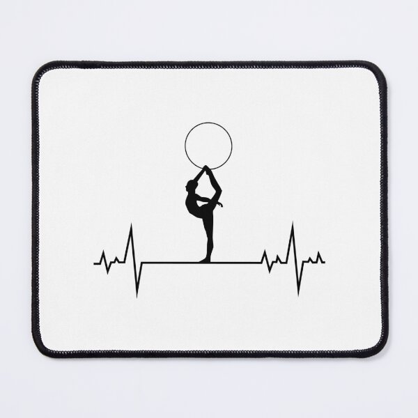 Item preview, Rhythmic gymnastics Hoop Gymnast Heartbeat Pulse designed and sold by TastefulTees.